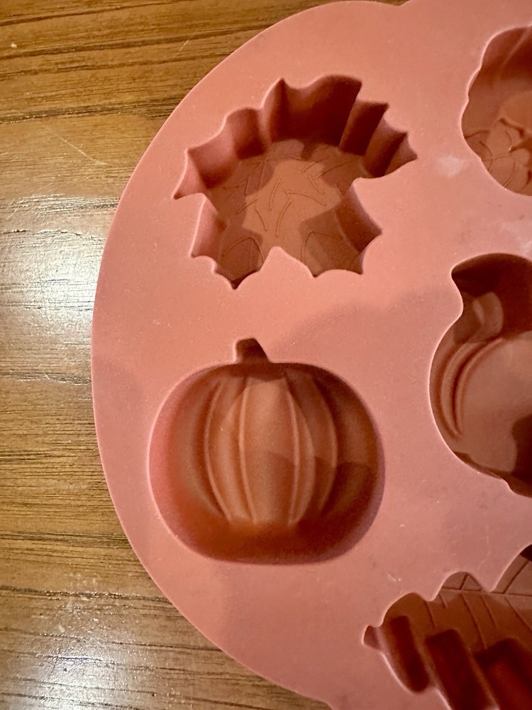 Fall Themed Oven Safe Silicon Cake Mold Set, EUC
