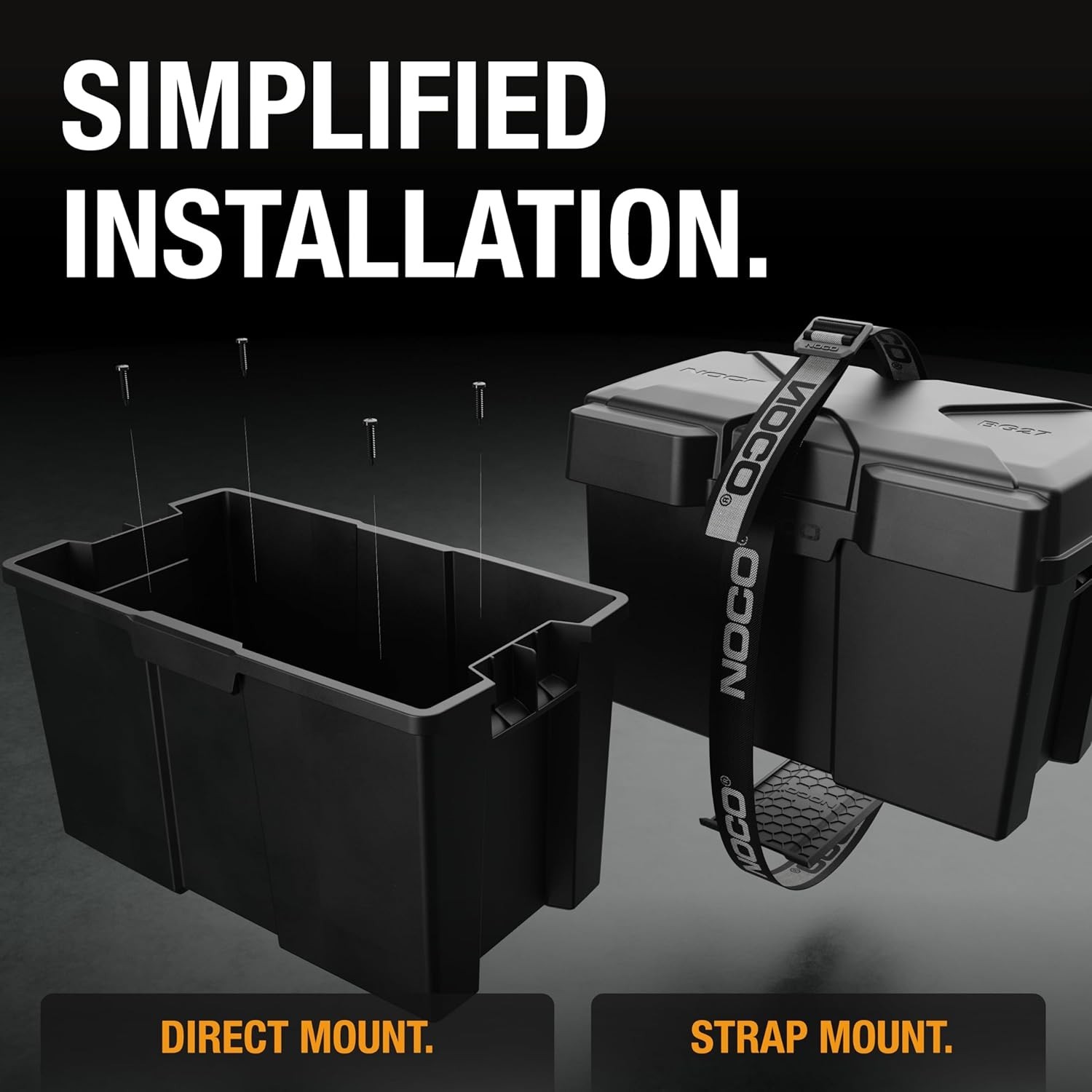 Heavy Duty Battery Box Group 27 Car Automotive Marine RV Boat Camper