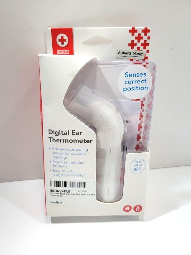 American Red Cross Y10896 Digital Ear Thermometer One Second Response Time