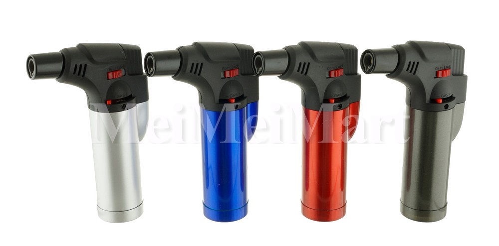 4Pack Jumbo 4" Jet Flame Torch Gun Lighter Refillable Lockable Windproof-G