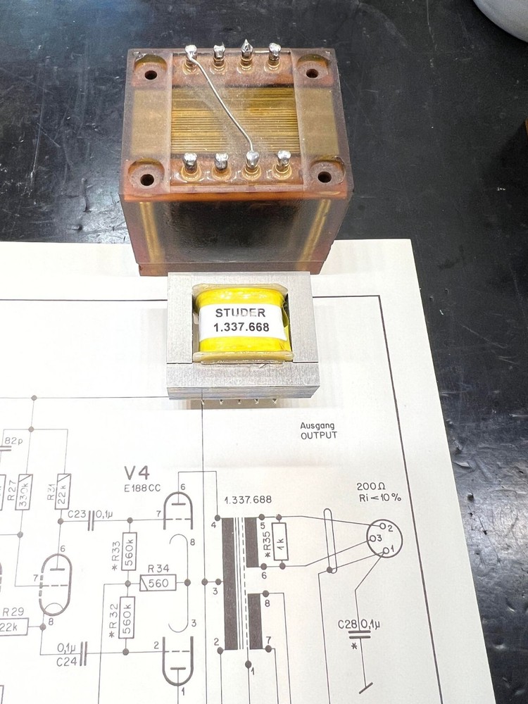 Studer C37/J37 push-pull output transformer