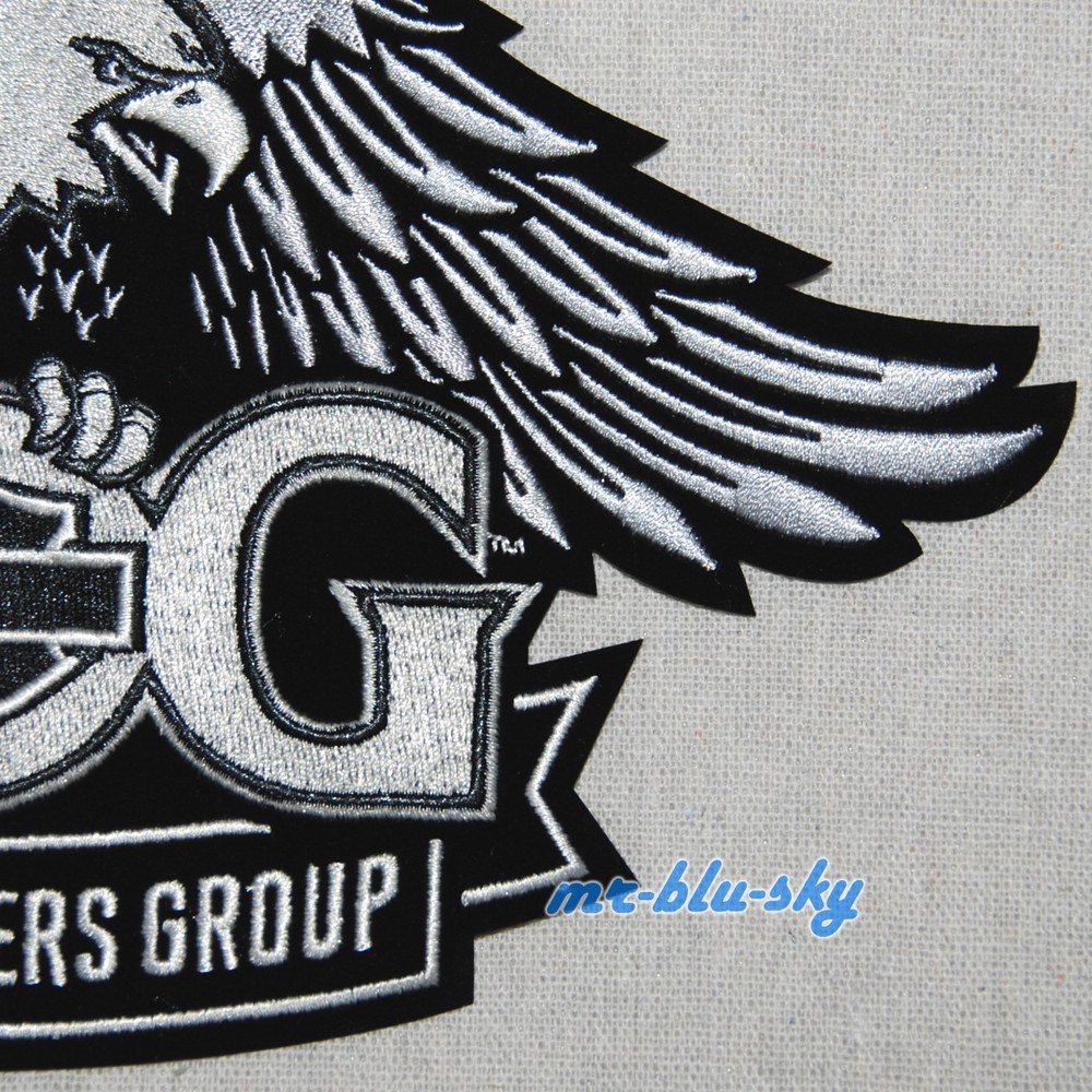 Large Eagle Silver Patch ~ Harley Davidson Owners Group H.O.G.