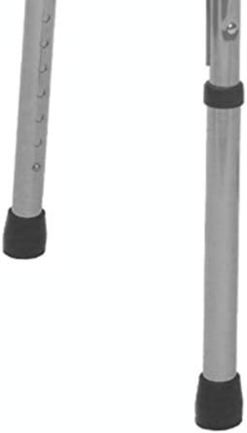 Molded Rubber 1 1/8 Inch Tips for Enhanced Walker & Commode Stability - 4 Pack