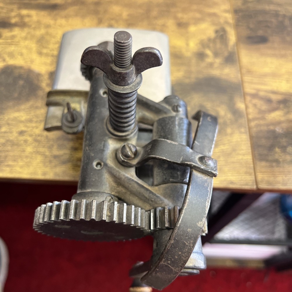New York Pressing Co Mechanical Clamp-on Pinking Machine Complete