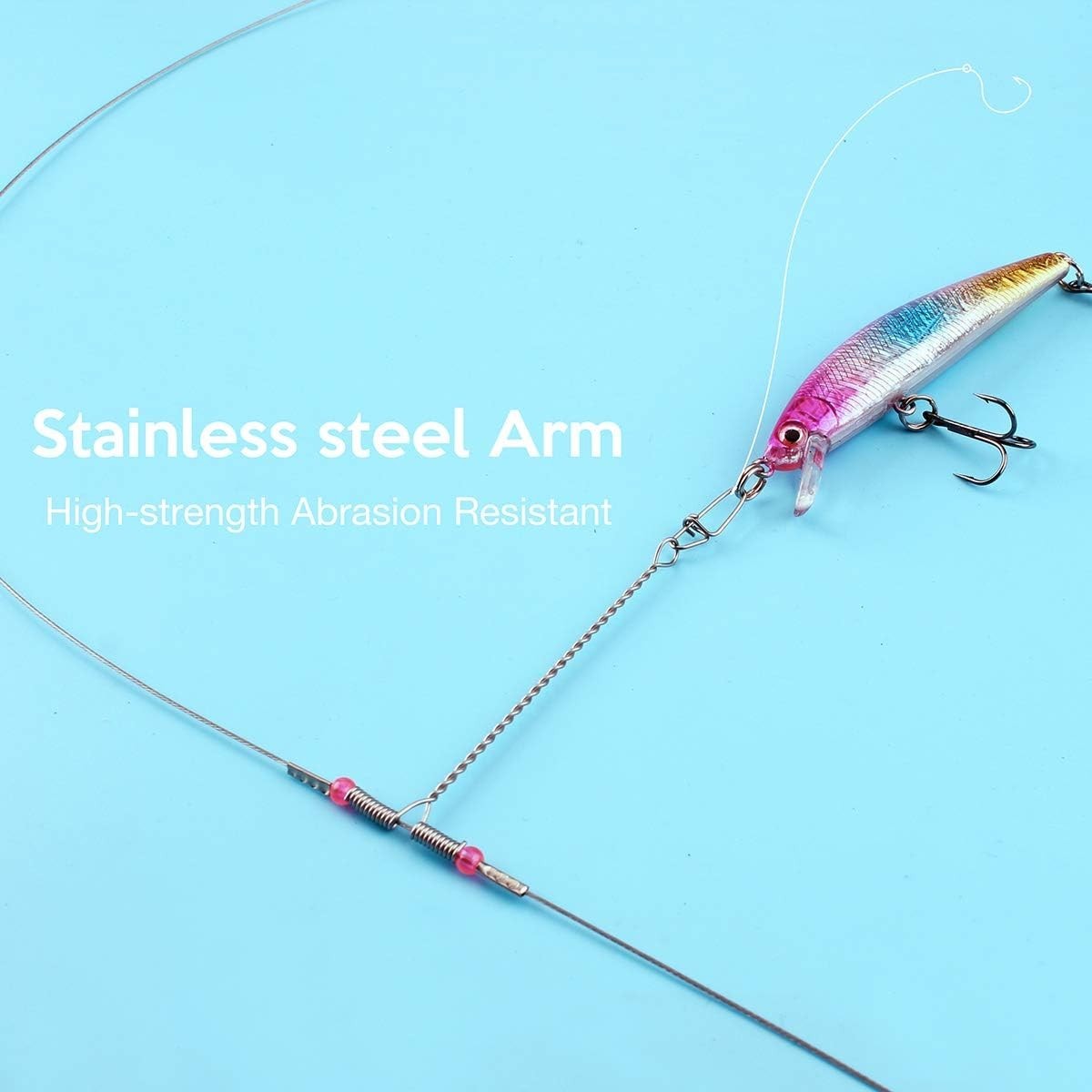 Fishing Leader Catfish High Low Rig Bottom Rigs Surf Double Drop Wire Leader ...