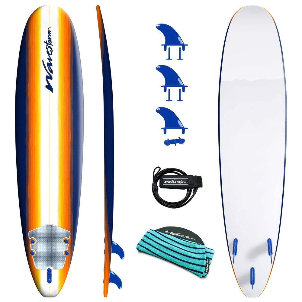 Wavestorm - Classic Soft Top Foam 8ft Surfboard Sunburst