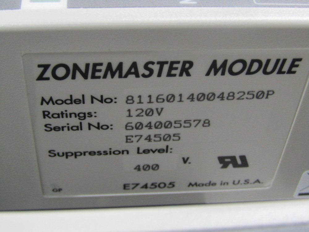 💥ATLANTIC SCIENTIFIC ZONEMASTER AC PANEL TRANSIENT SURGE SUPPRESSOR 17201