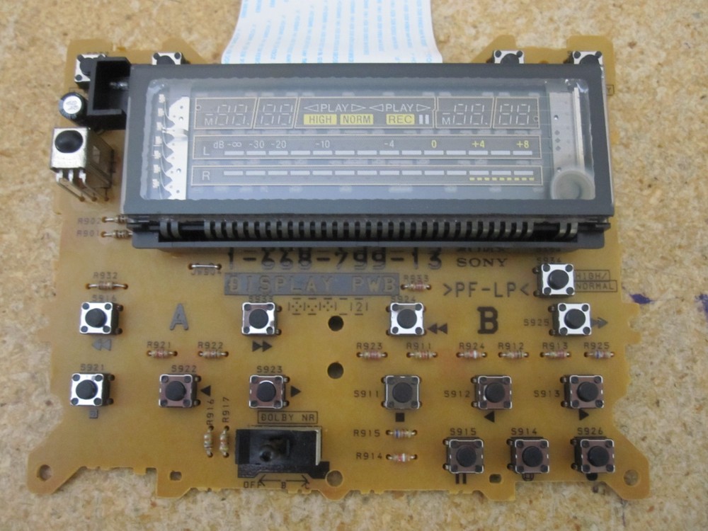 Sony TC-WE425 Cassette Deck Replacement Main Display - Tested Working