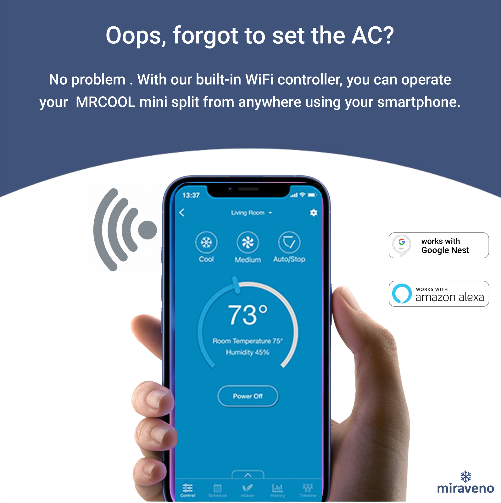 MRCOOL Mini Split Heat Pump Ductless Air Conditioner Advantage G5 12000 BTU 115V