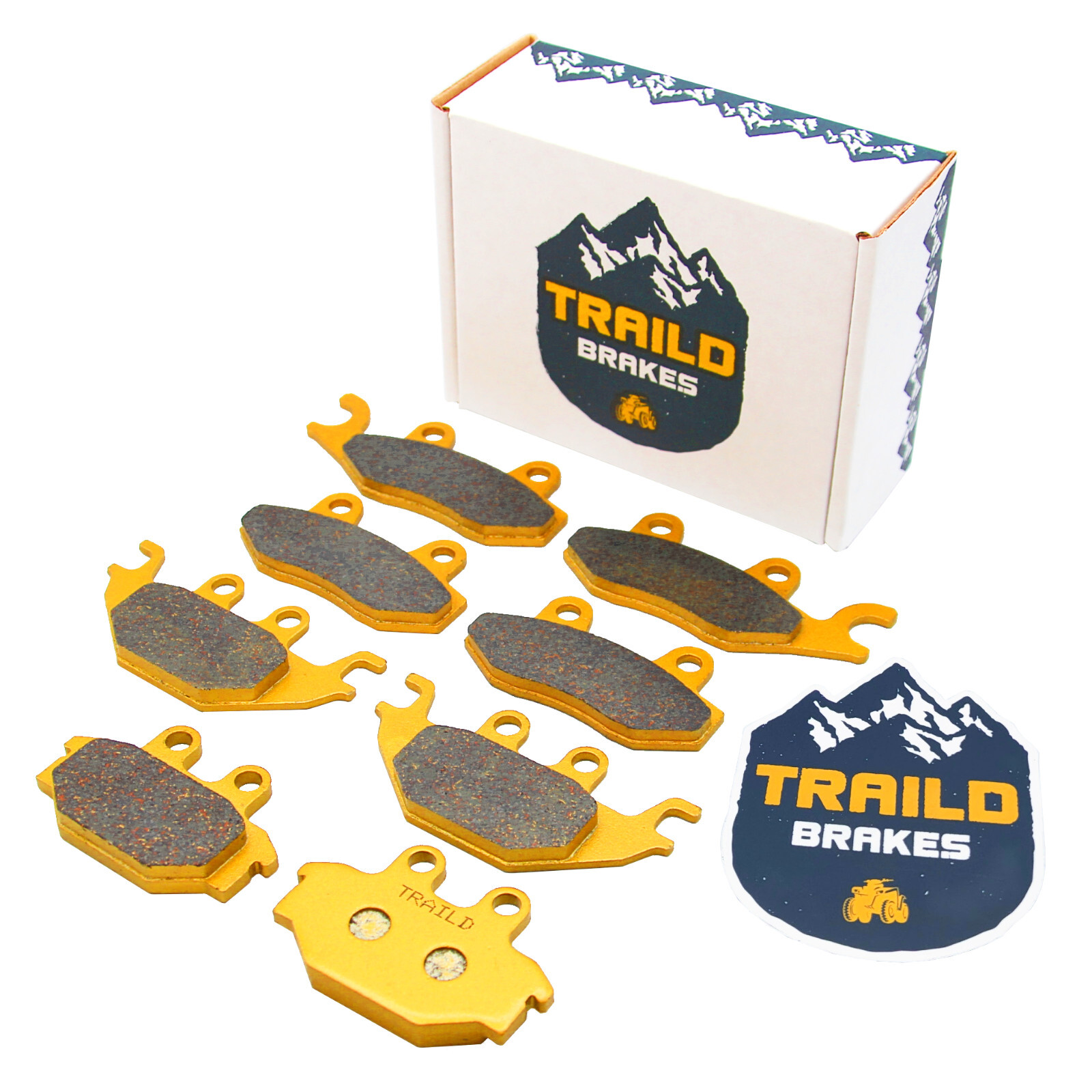 Kawasaki Mule Pro DX/DTX/FX/FXT/FXR 2015-2024 Ceramic Brake Pad Set Front & Rear