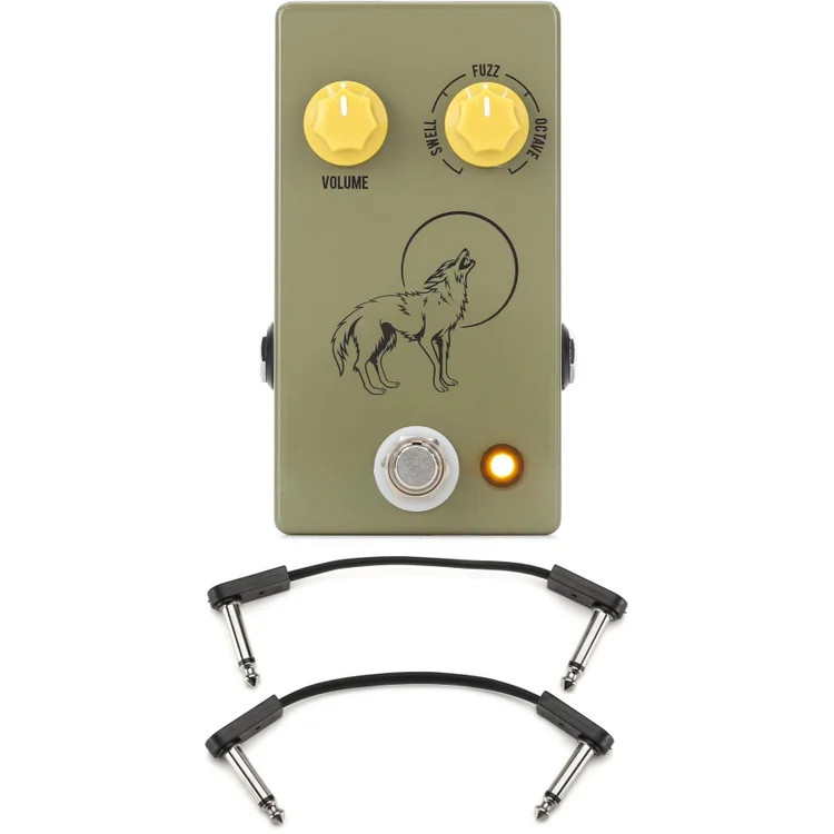 JHS Coyote Fuzz Pedal with EBS Patch Cables