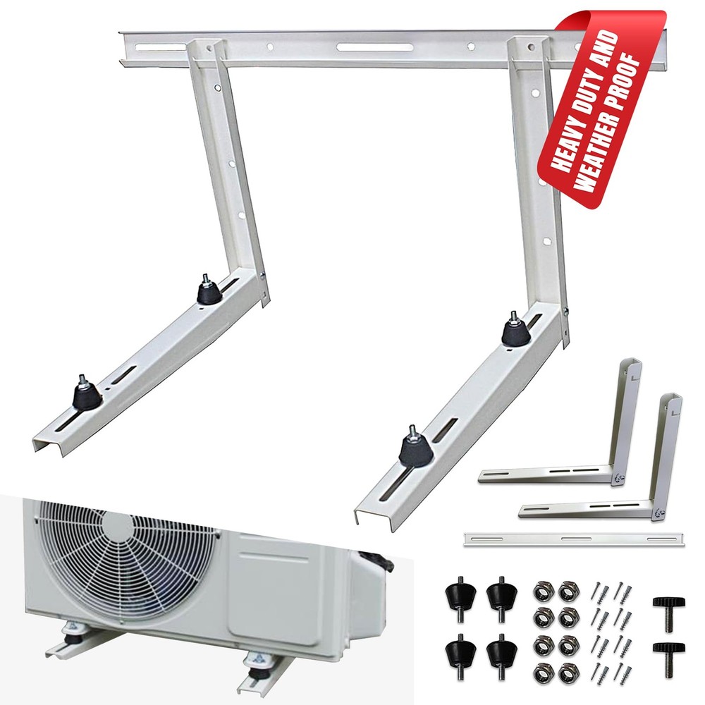 Outdoor Wall Bracket - Mini Split Mounting Bracket - Ductless Air Conditioner...