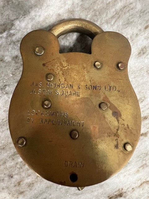 Jared Solid Brass Lock With 2 Keys Number 6 Admiralty Padlock