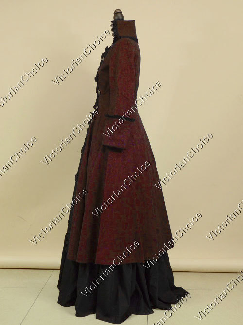 Victorian Steampunk Penny Dreadful Military Gothic Dress Halloween Costume 176