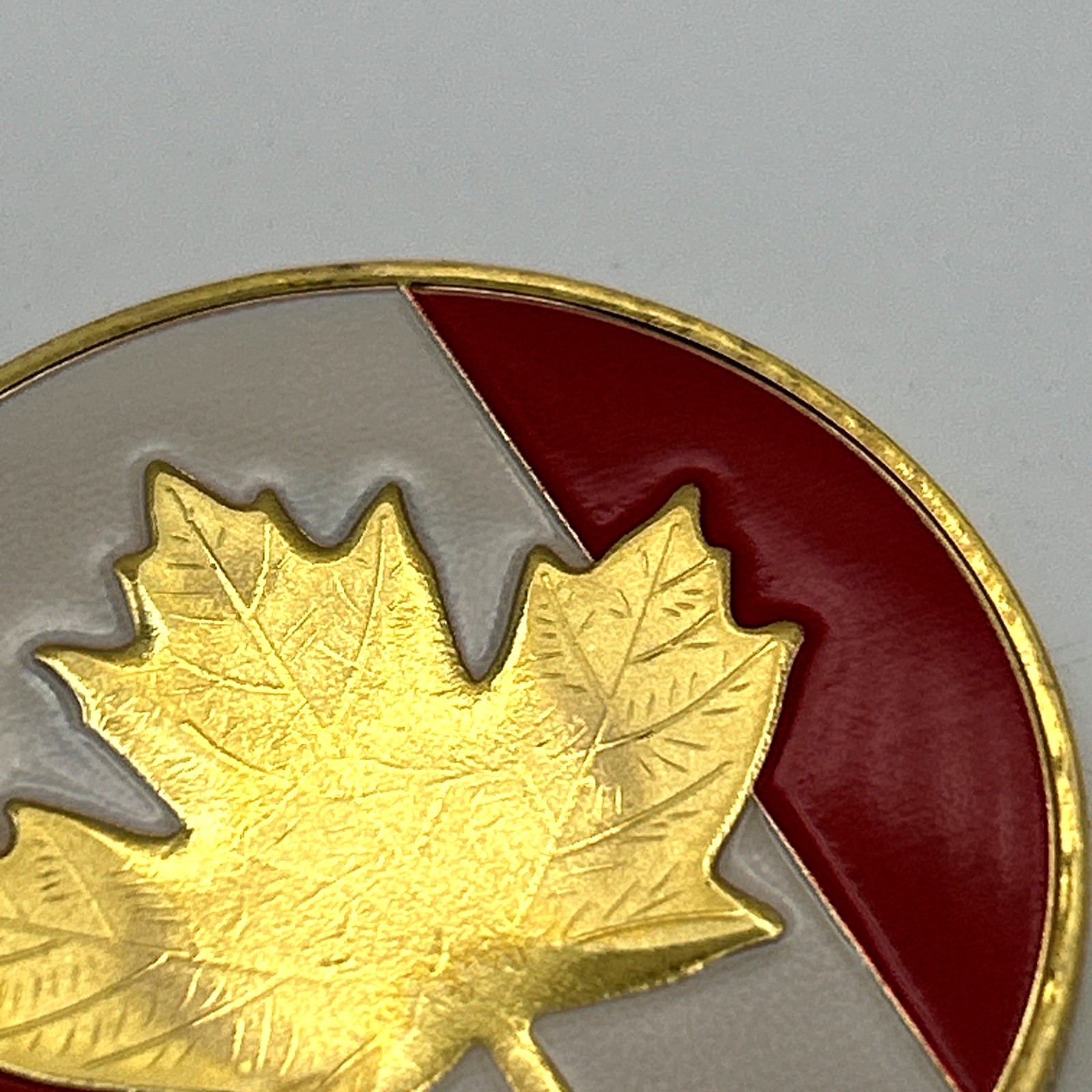 Canada Maple Leaf Commemorative Coin Token Medal 40mm