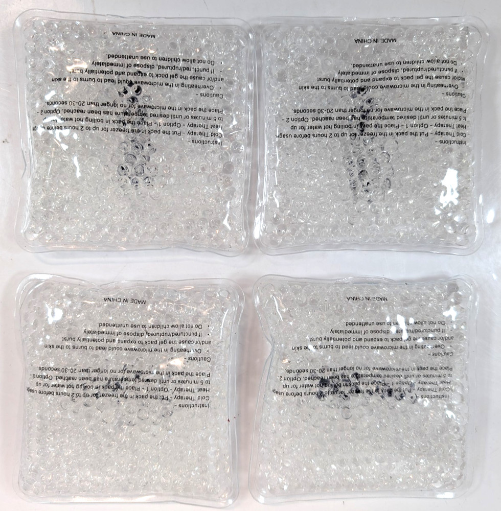 4, Hot and Cold Therapy Packs. 4X4