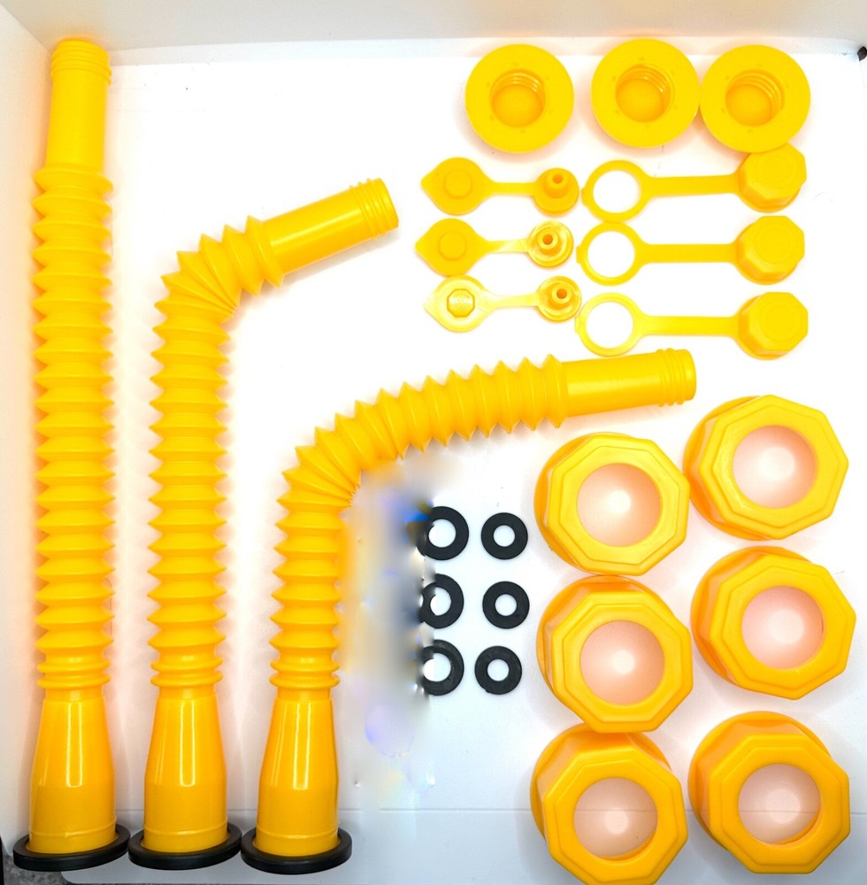 3 Sets Gas Can Spout Nozzle Replacement Kit with Vent (same day ship)