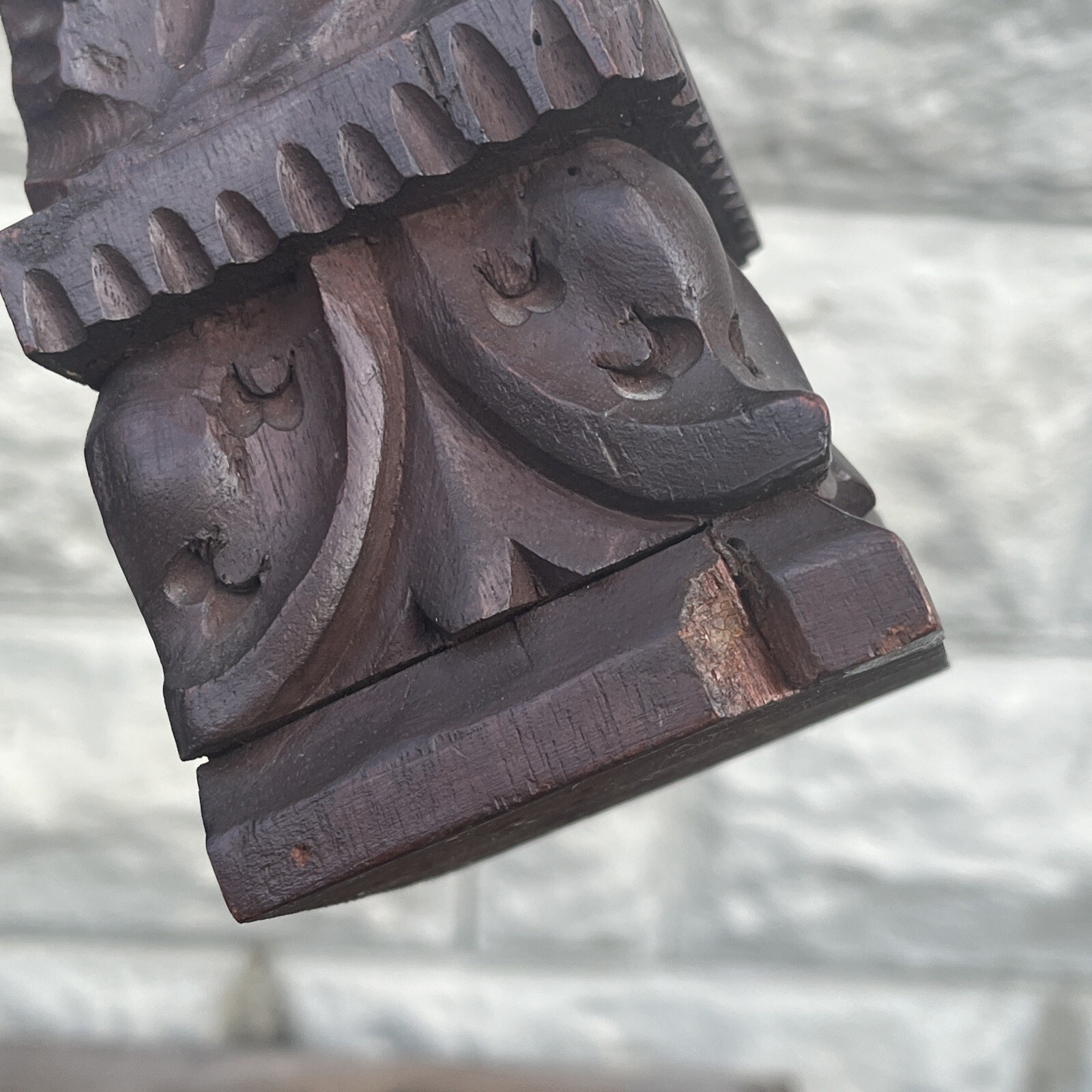 Vintage Saint Dominic Statue Hand Carved Mexico Monterrey Artist Signed 20”