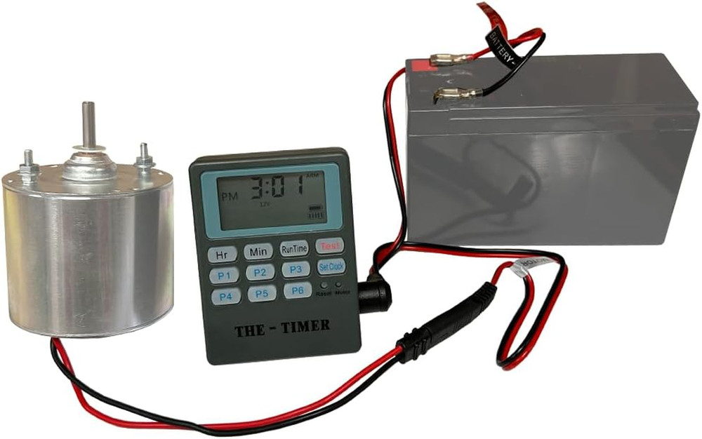 Wildlife Feeder Timer Controller for Deer, Turkey & Hogs - Easy Setup & LCD