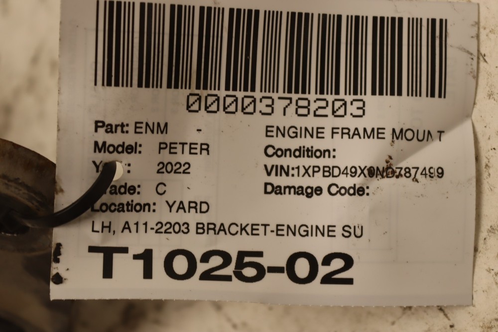 2018-2023 PETERBILT 579 FRONT LEFT DRIVER SIDE BRACKET ENGINE SUPPORT MOUNT OEM