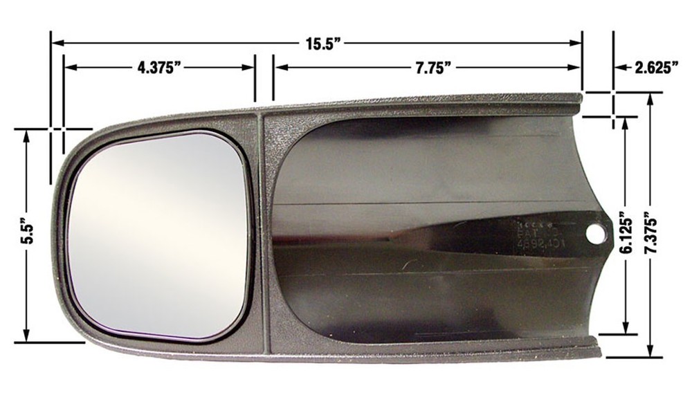 CIPA Custom Towing Mirror, Dodge