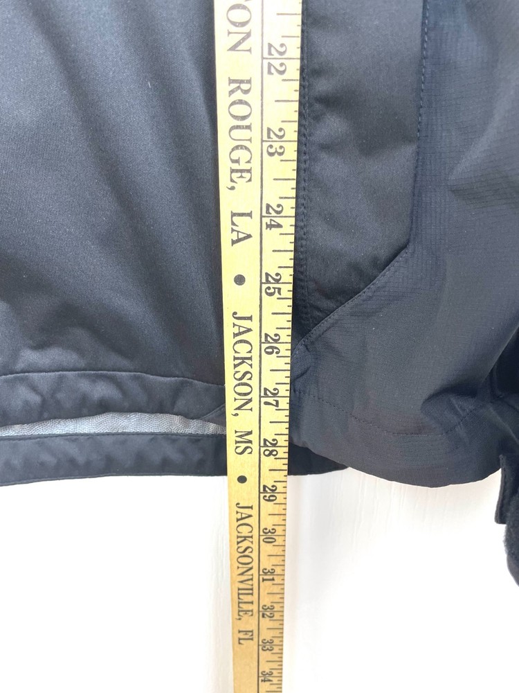 GolfMate Black 1/4 Zip Mock Neck Pullover Windbreaker Golf Jacket Pockets Size L