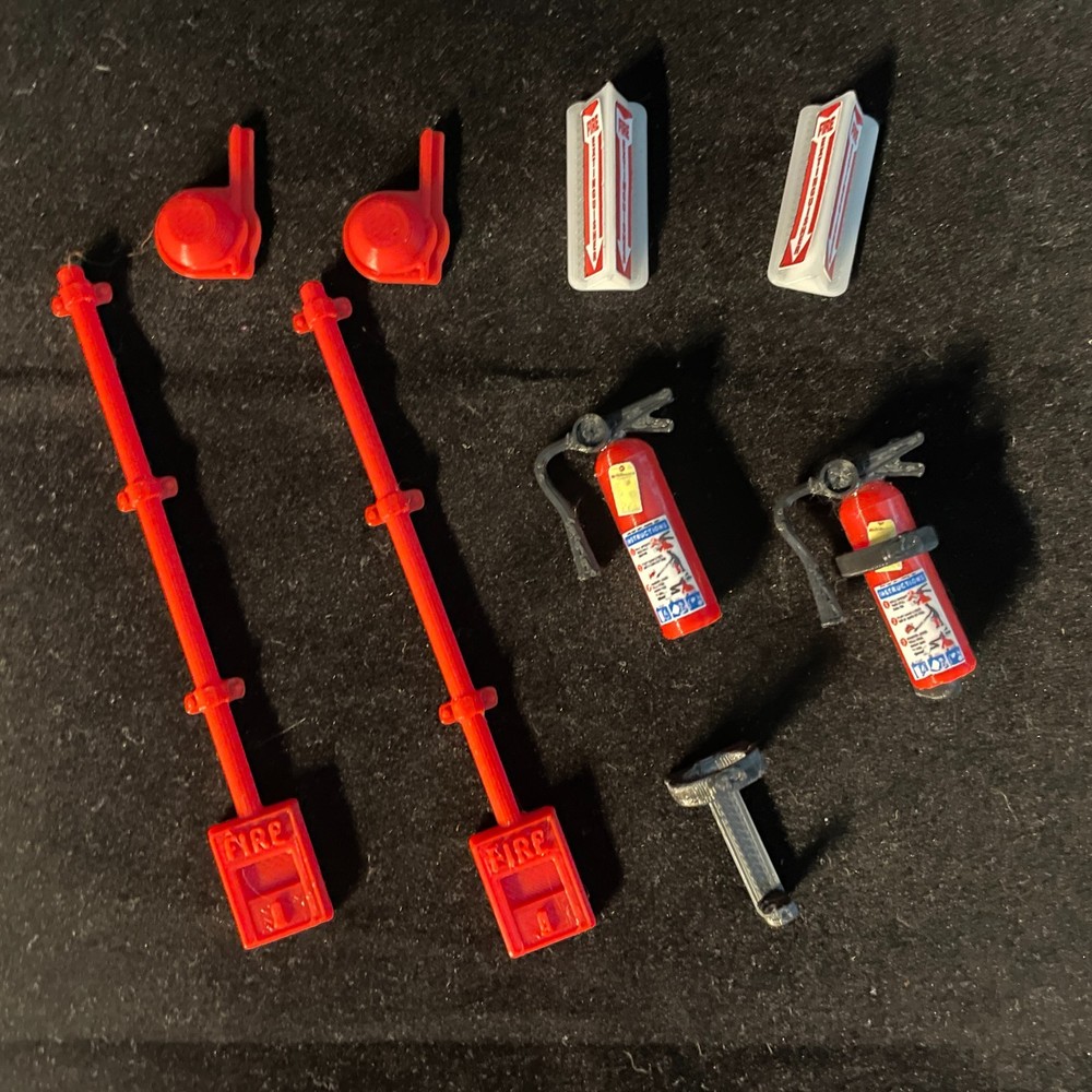 Fire Alarm Pull Station Control Panel Extinguisher Hose 3D Printed (PLA) GI Joe