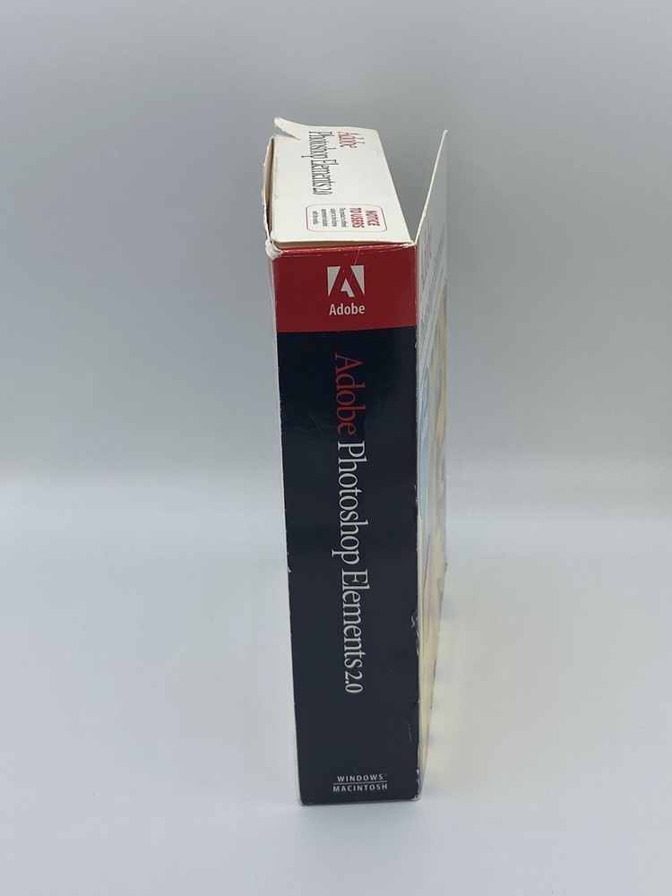 Adobe Photoshop Elements 2.0 CD + User Manual Windows / Macintosh Versions