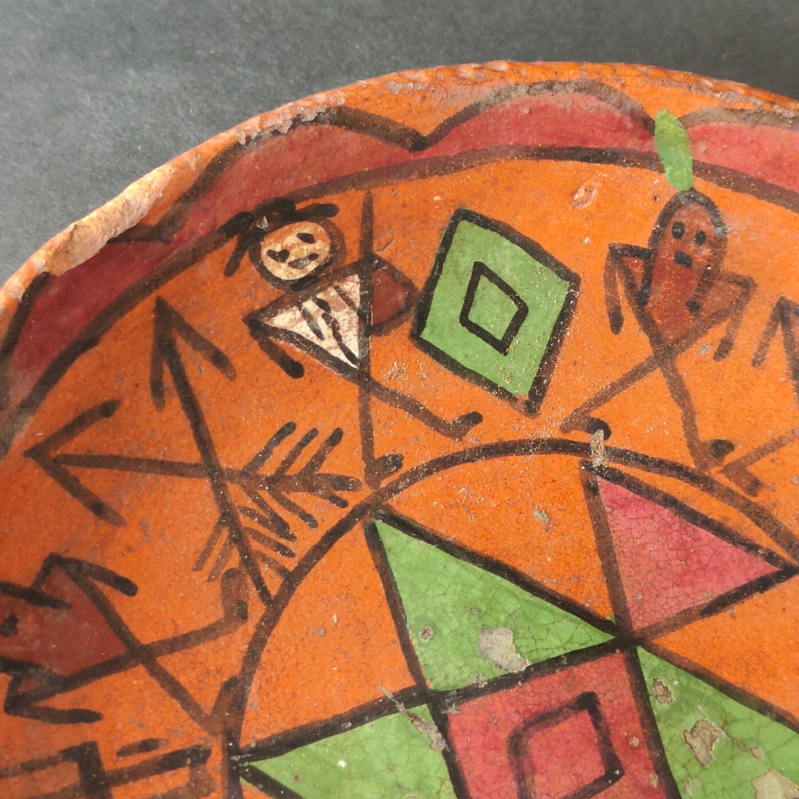 Pamunkey Indian Reservation 6“ Pottery Plate "Laughing Water" Signed READ SEE