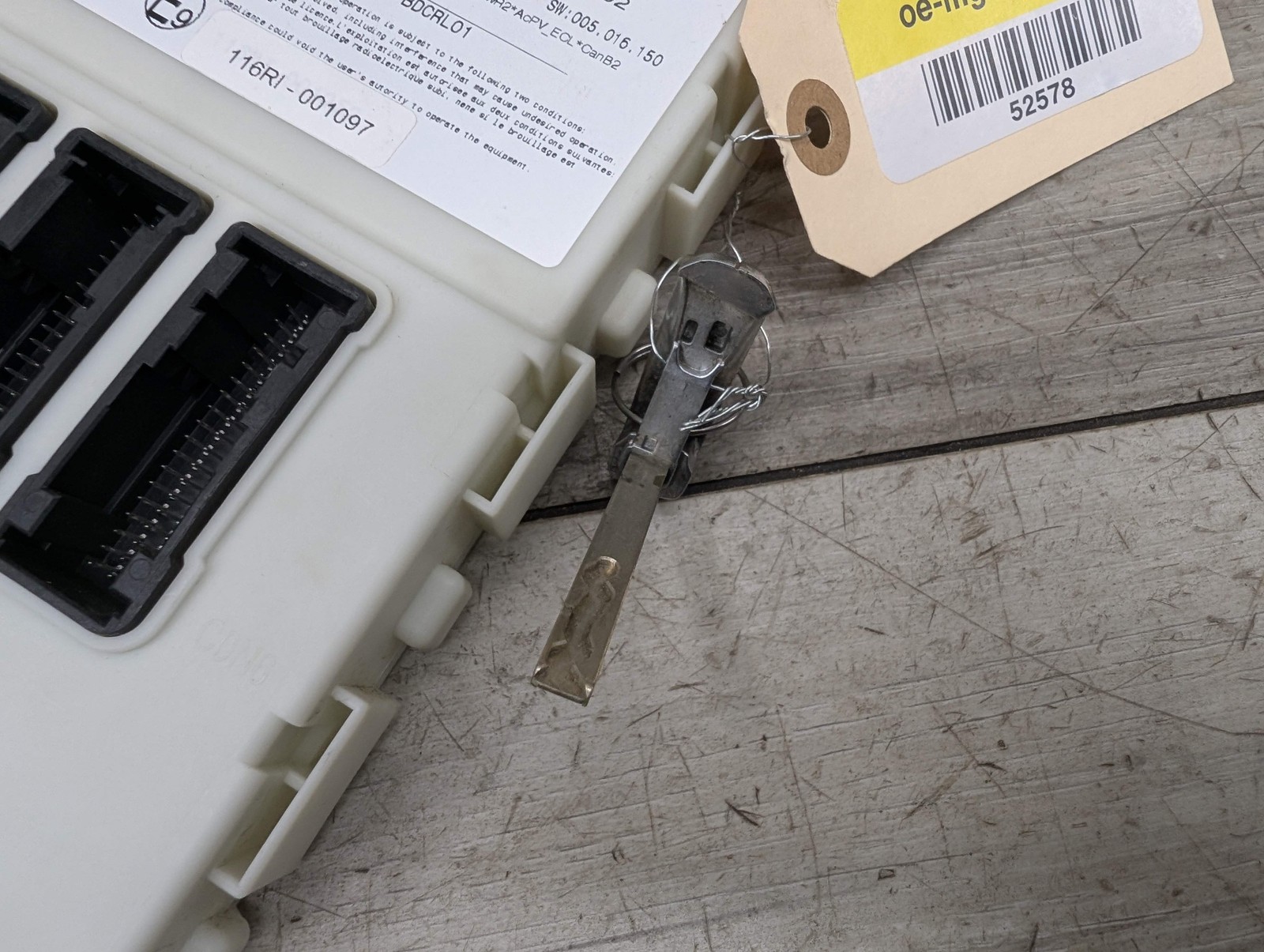 14-19 OEM BMW F15 F16 F85 F86 X5 X6 Body Control Junction Box Module FEM + Key*