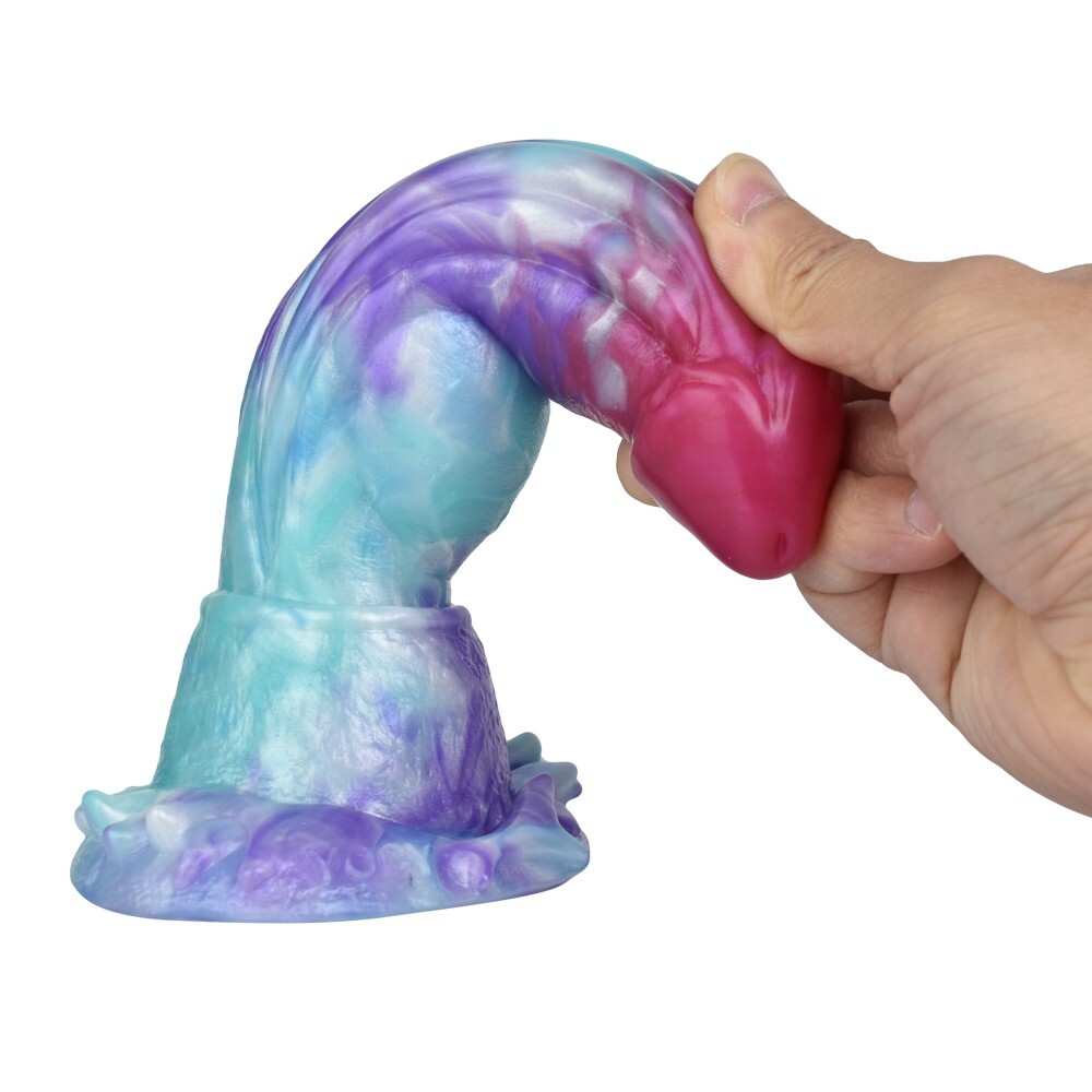 Soft Silicone Fantasy Dildo Realistic Dragon Penis Big Knot Butt Plug Sex Toys