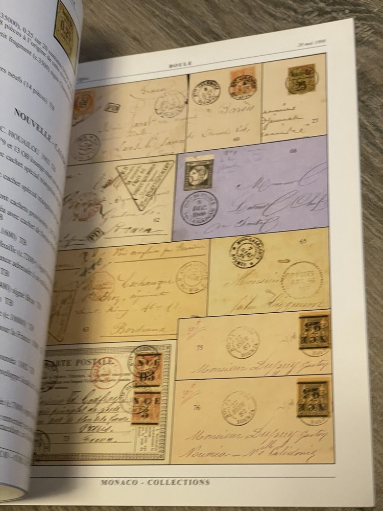 1998 Boule Monaco French Colonies Stamp Auction Catalog Paperback