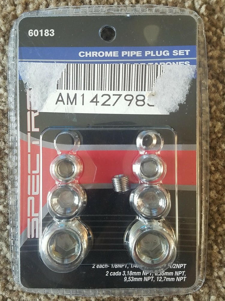 Spectre Performance 60183 Chrome Pipe Plug Kit