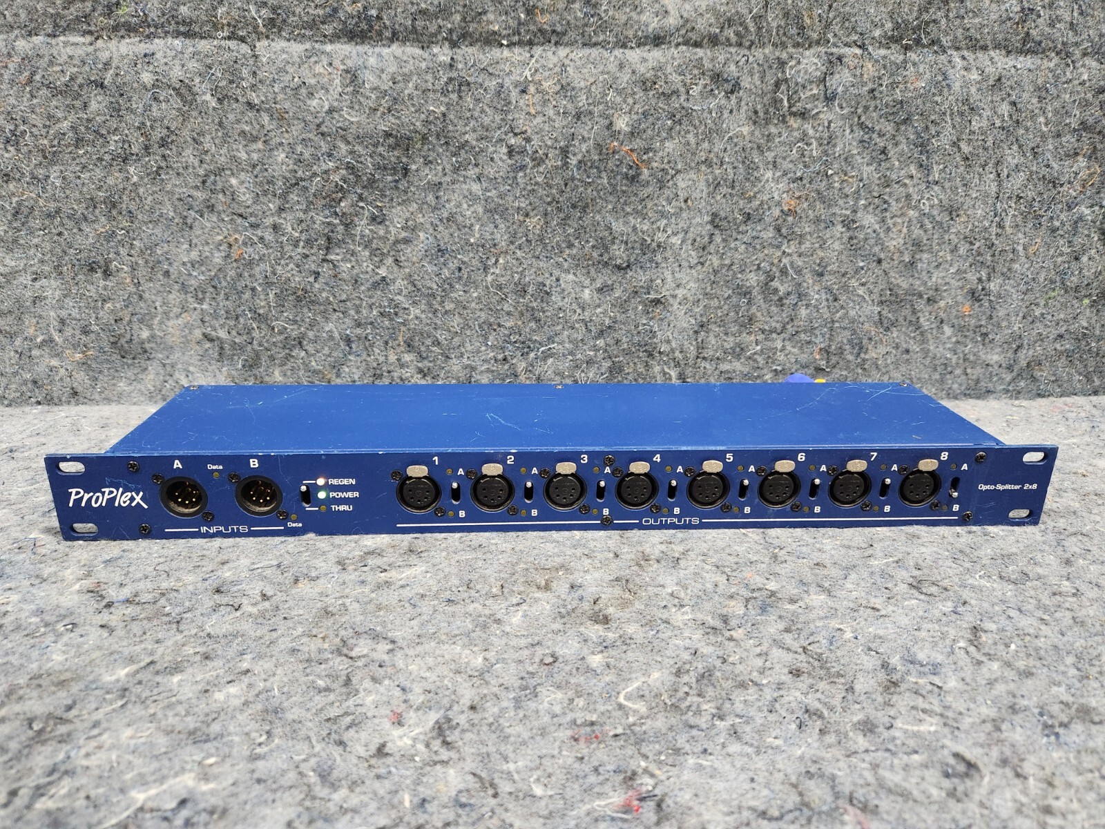 TMB ProPlex DMX512 Opto-Splitter 2x8 (2x 5-Pin XLR In, 8x Out) PPDDS285 Rackmoun