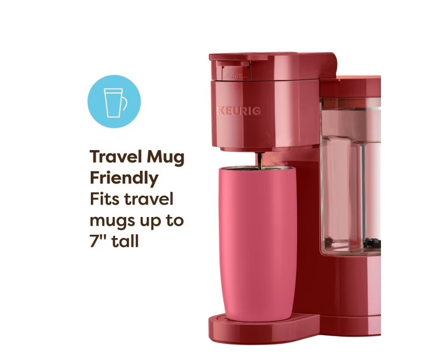 Keurig K-Express Essentials Red Single-Serve K-Cup Pod Coffee Maker