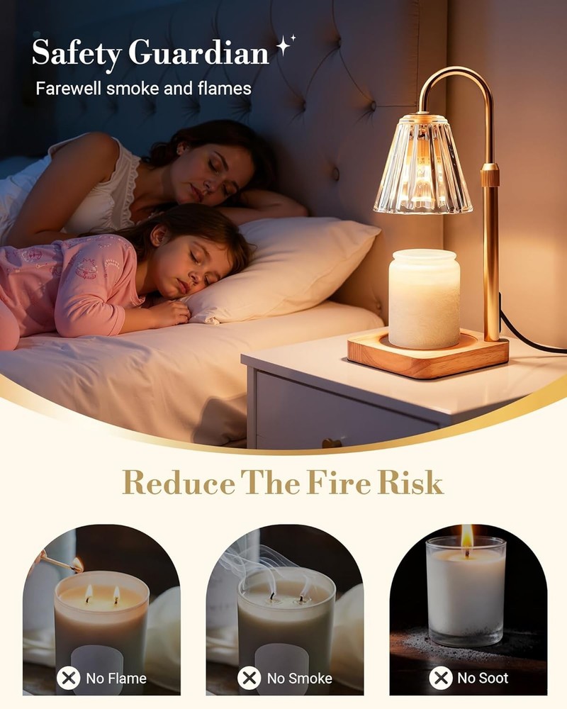 Adjustable Height Candle Melter with 2 Bulbs