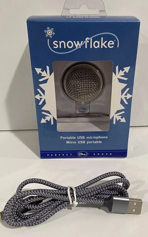 Blue Snowflake Portable USB Microphone-Tested