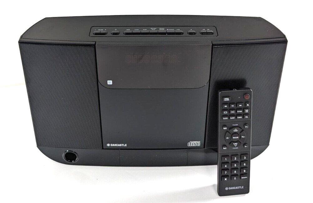 Oakcastle HIFI100 Compact Stereo System with Bluetooth Wall Mountable CD Player