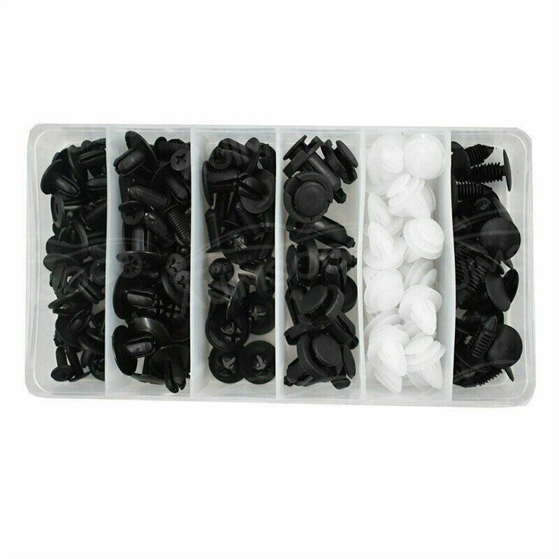 100PCS Retainer Clips Body Bumper Rivet Retainer Trim Molding Push Pin Clips Kit