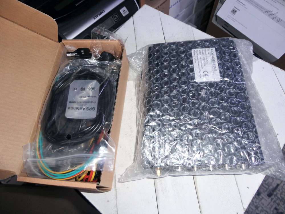 Falcon Electronics 4 CH Mobile mDVR + Cables + Remote + GPS Antenna / Never Used
