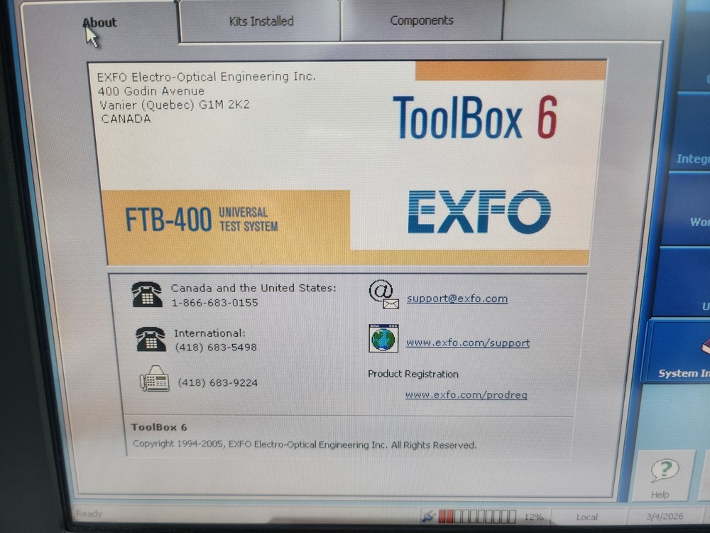 EXFO FTB-400 Network Testing, Two FTB-8510-2 Ethernet Test Modules, Gig-E, 1K