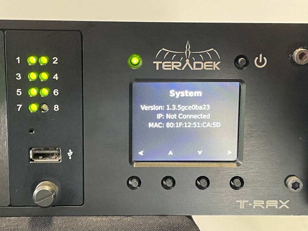 Teradek T-Rax Decoder Base w/ 7 HEVC/AVC (H.265/H.264) Decoder Cards - Used