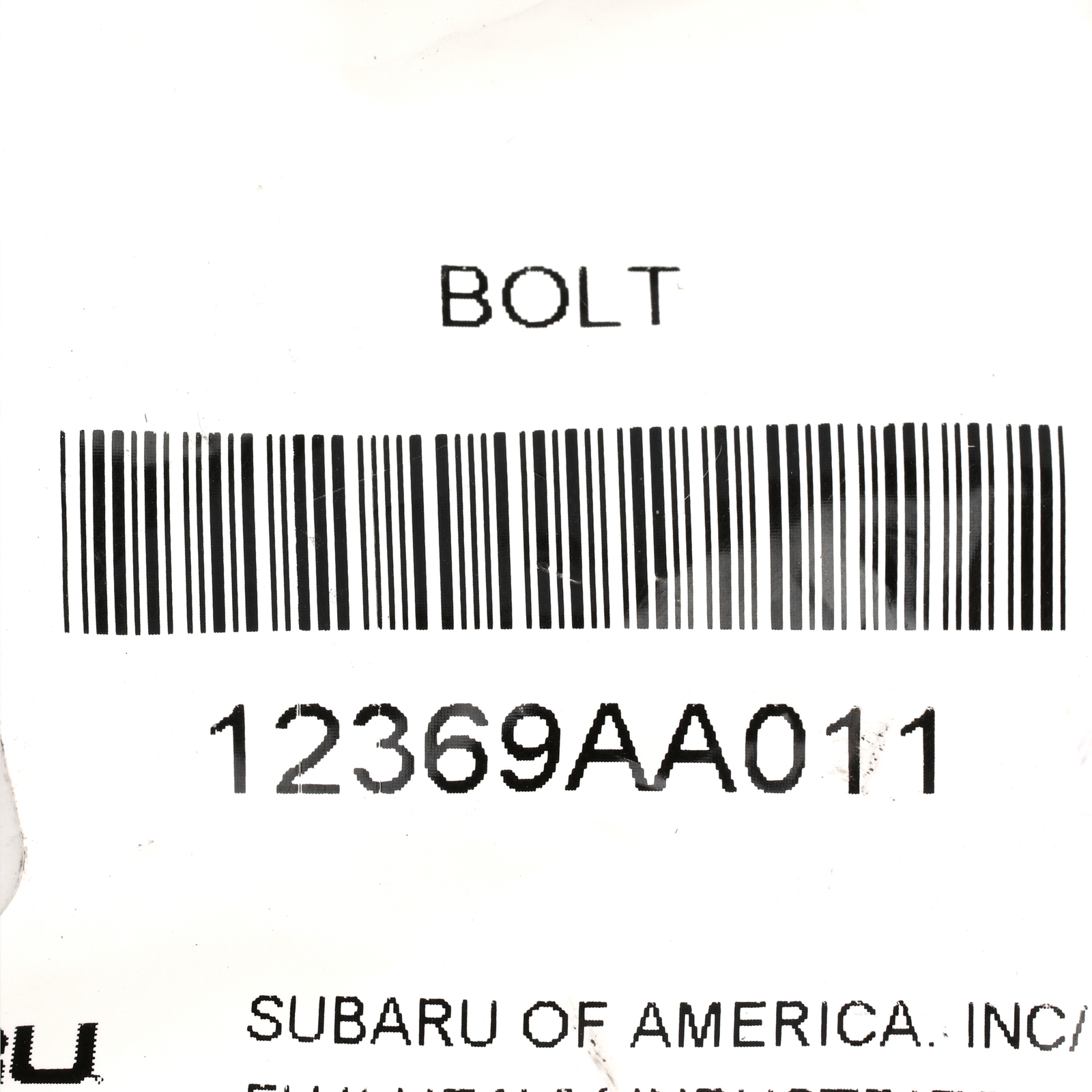 97-21 Subaru Crankshaft Pulley Bolt Impreza WRX STi Forester OEM NEW 12369AA011