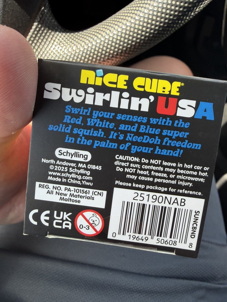 NeeDoh Nice Cube Swirlin' USA