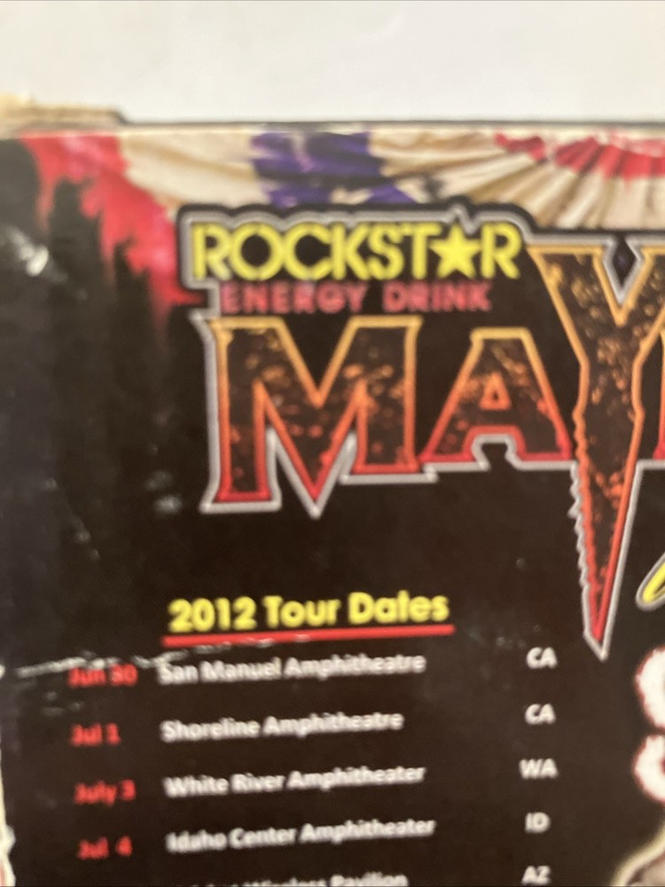 2012 Rockstar Mayhem Festival VIP figure Slipknot Slayer Motörhead Anthrax Tour