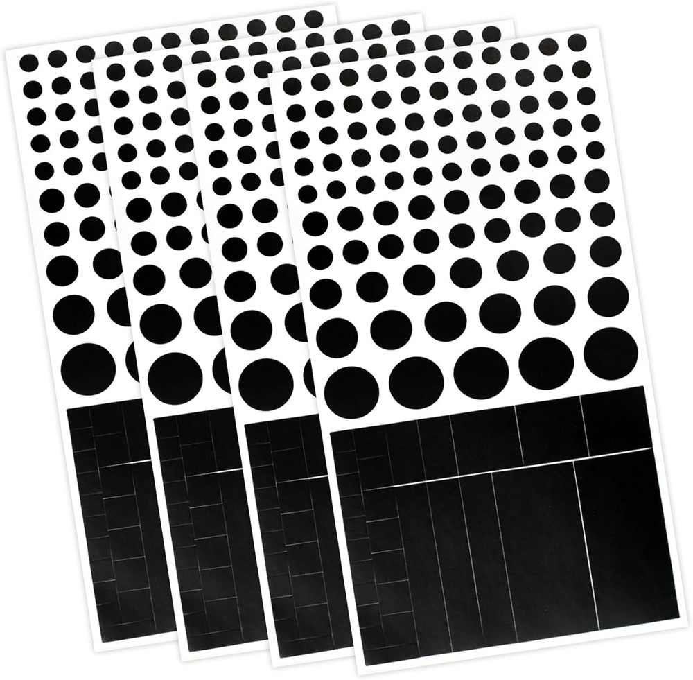Restickable Black Webcam Covers - Versatile Privacy Stickers for All Devices