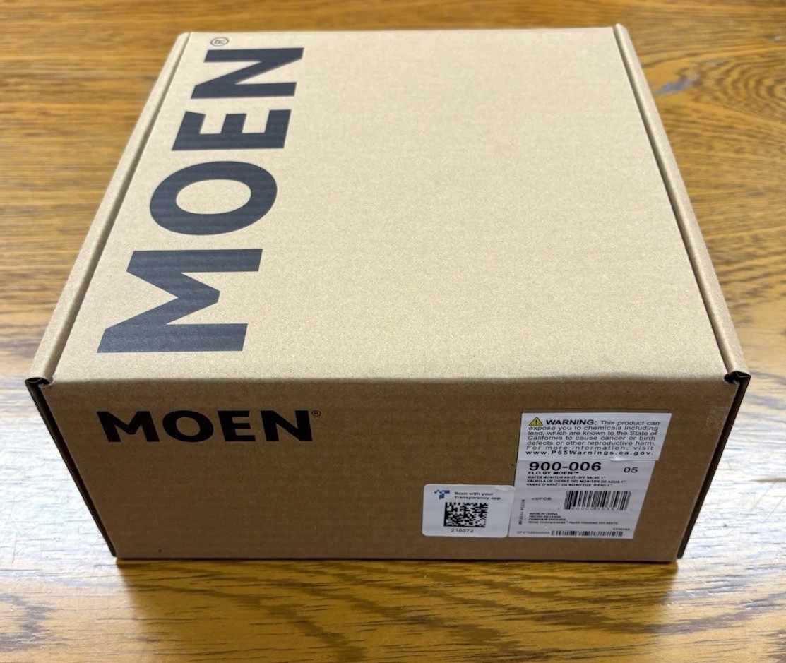 MOEN 900-006 Flo Smart WiFi Water Monitor for 1" Pipe New and Factory Sealed