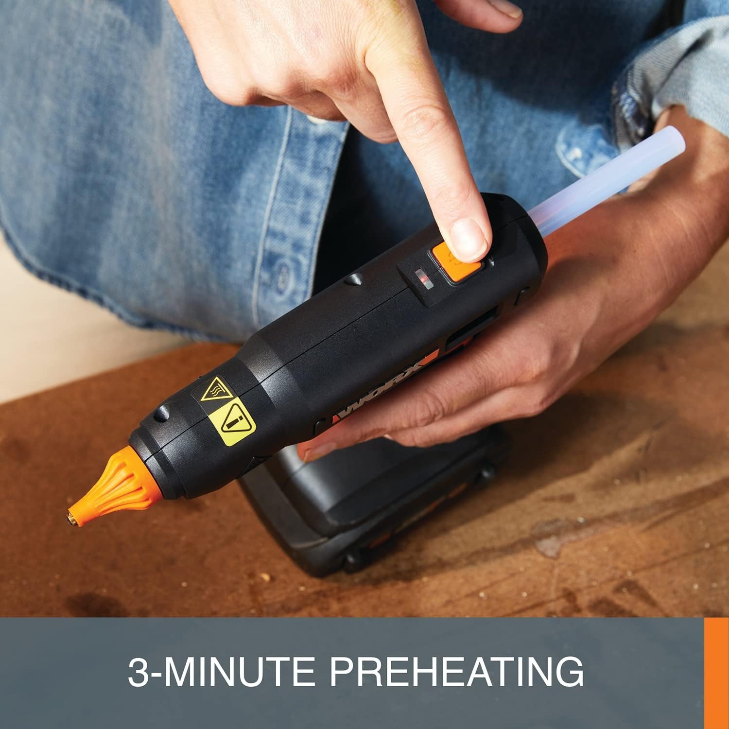 20V Power Share Full-Size Hot Glue Gun WX045L.9- (Tool Only)