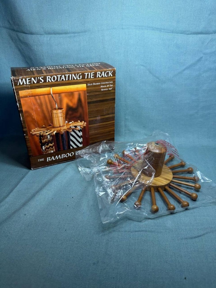 Rotating Tie Rack, The Bamboo Collection