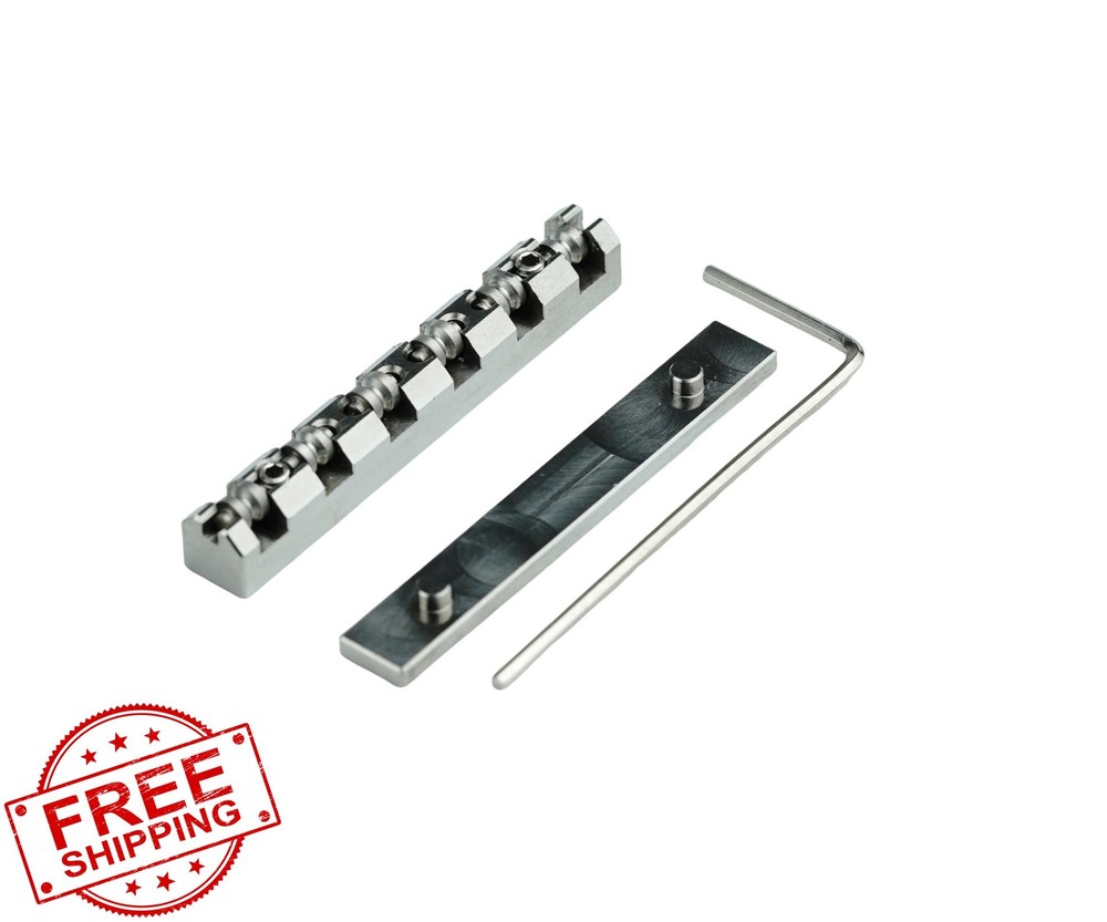 Guyker Guitar Roller Nut 43mm Height Adj Split LP Style